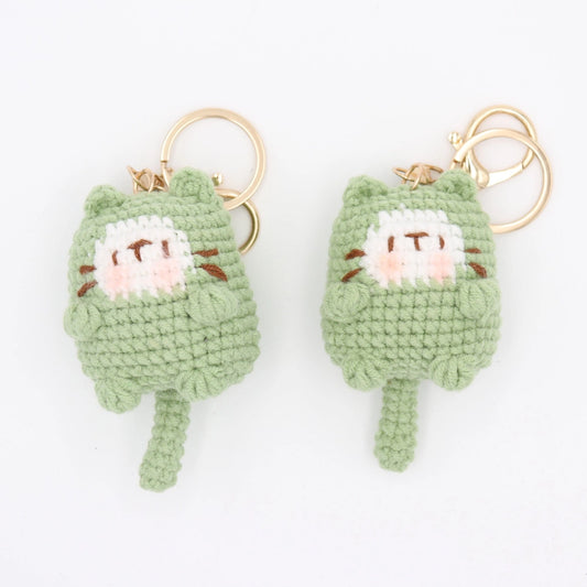 Knit Cat Bag Charm