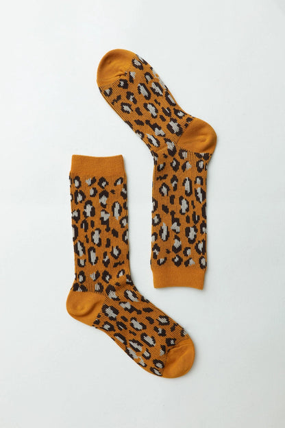 Cozy Leopard Socks