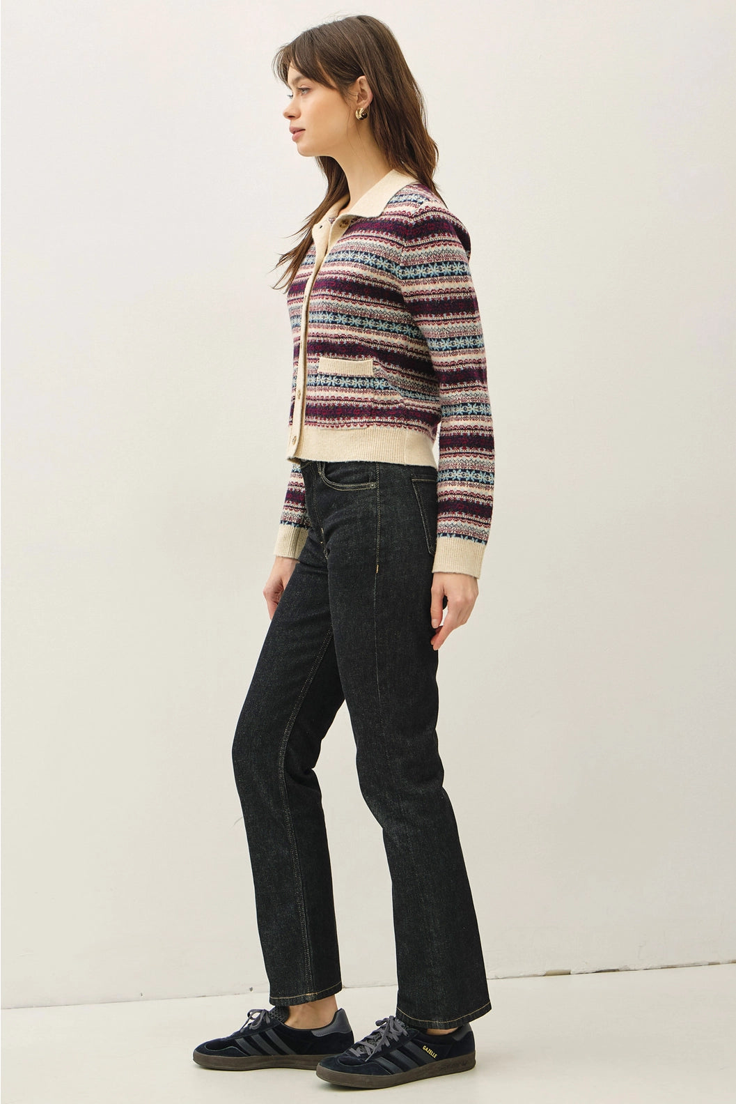 Mod Nordic Patterned Cardigan