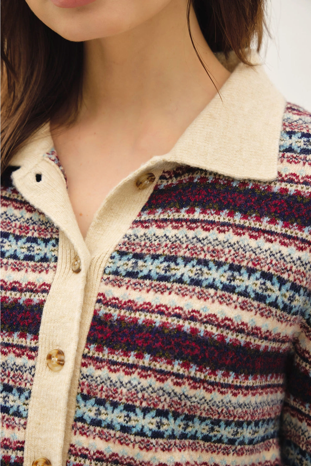 Mod Nordic Patterned Cardigan
