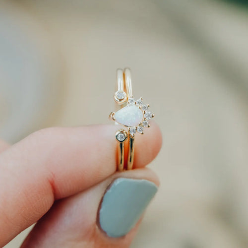 Opal Starburst Ring