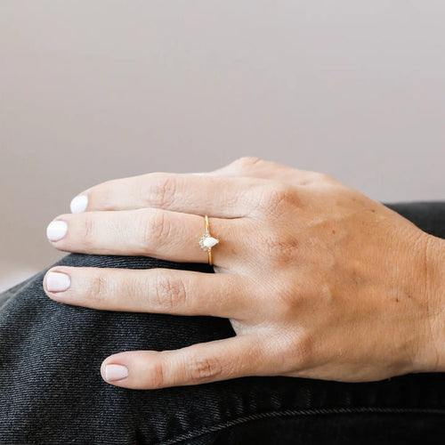 Opal Starburst Ring