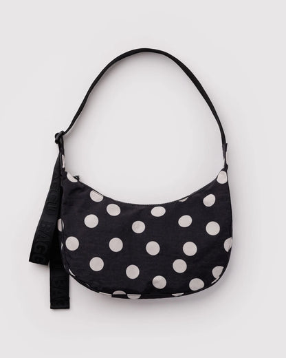 BAGGU Medium Crescent Bag- Polka Dot
