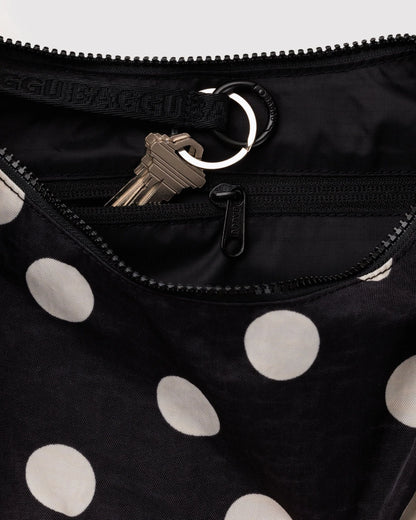 BAGGU Medium Crescent Bag- Polka Dot