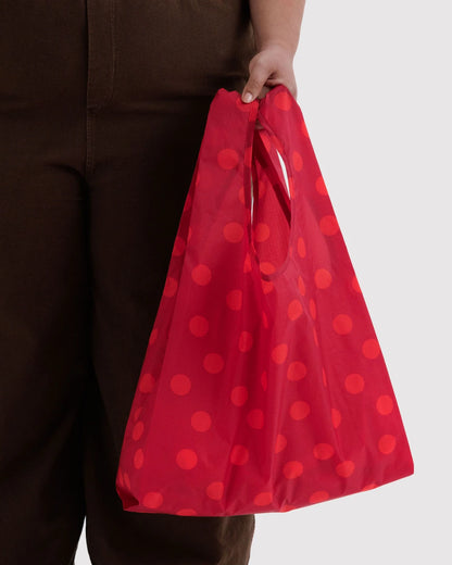 BAGGU Standard Reusable Bag- Red Polka Dots