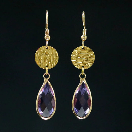 Teardrop & Shield Earrings