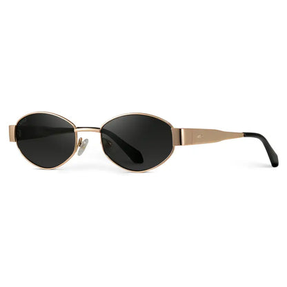 Verona Small Metal Oval Sunglasses