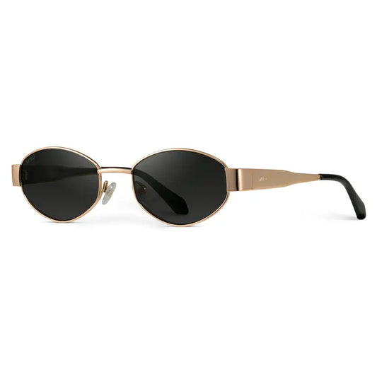 Verona Small Metal Oval Sunglasses