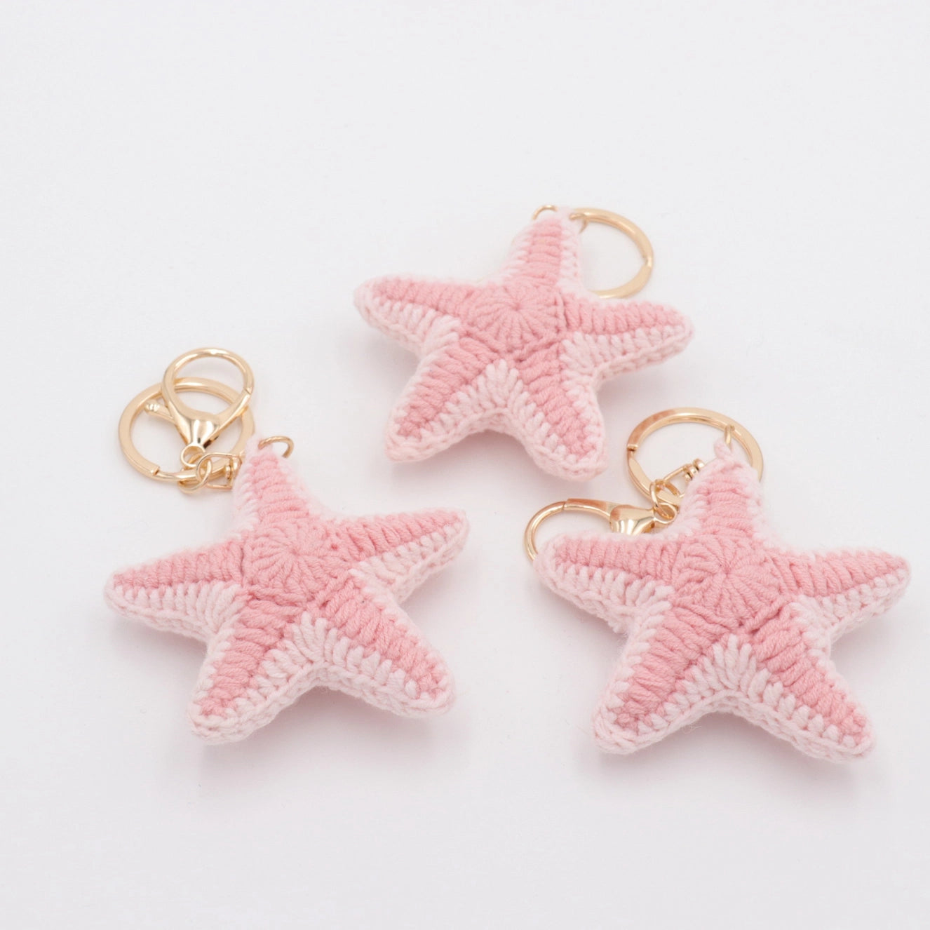 Knit Starfish Bag Charm