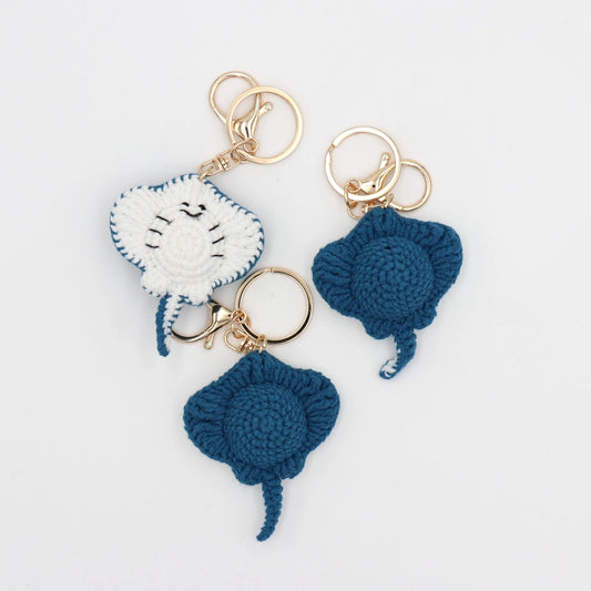 Knit Stingray Bag Charm