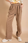Soft Corduroy Wide Leg Pants