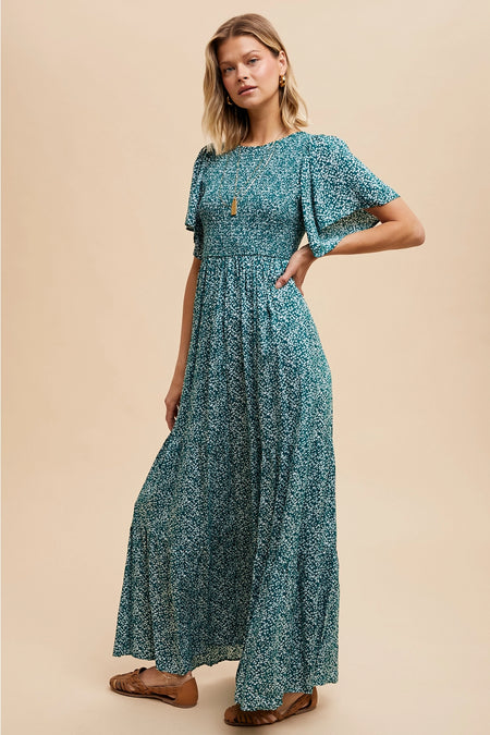 Driftwood Striped Tiered Dress