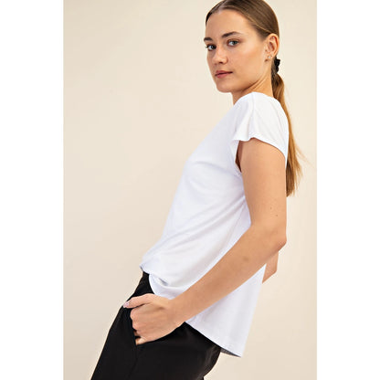 Soft Modal Boat Neck Top