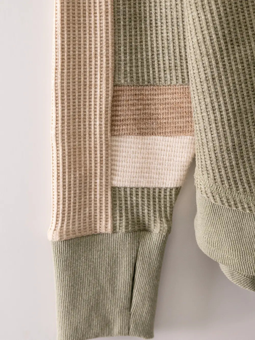 Waffle Knit Top with Thumb Holes