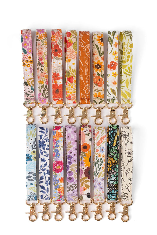 Floral Key Fob Wristlets