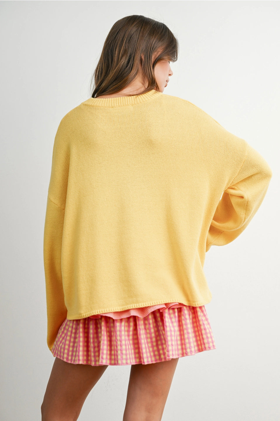 Yellow and Pink Star Sweater