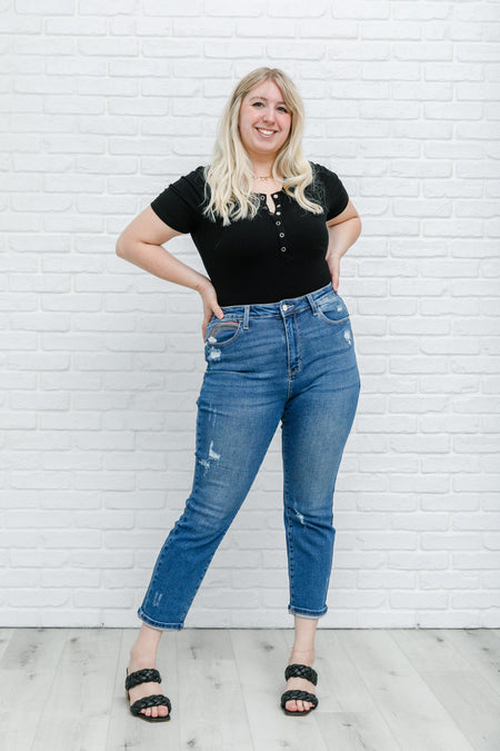 It's All A Dream Cropped Wide Leg Jeans
