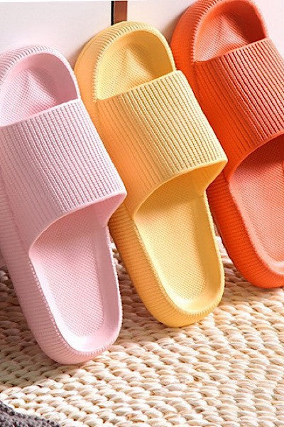 Faux Leather Braided Flip Flops