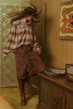 Plaid Peasant Blouse