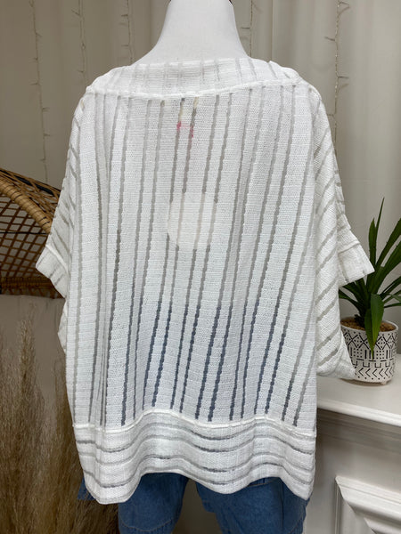 Sheer Striped Top
