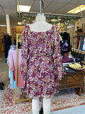 Magenta Floral Dress