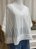 Sheer Striped Top