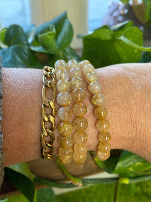 Gold Rutile Bracelet
