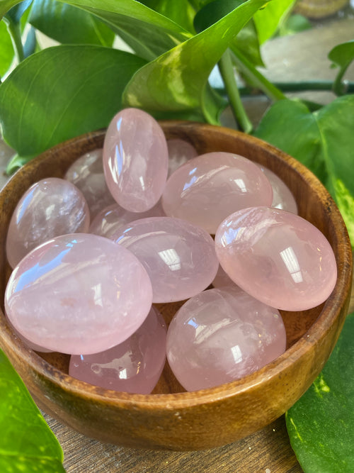 Rose Quatrz Pocket Stone