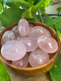 Rose Quatrz Pocket Stone