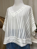 Sheer Striped Top