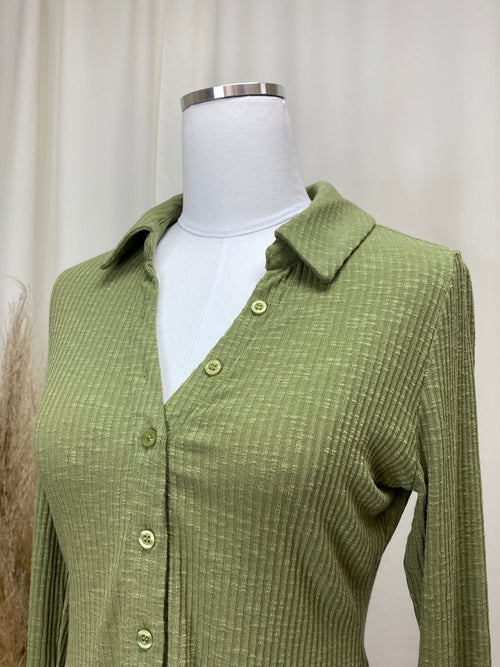 Sage Button Front Top