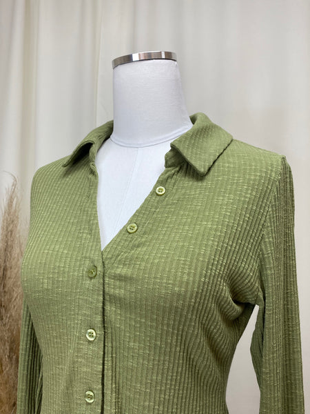 Sage Button Front Top