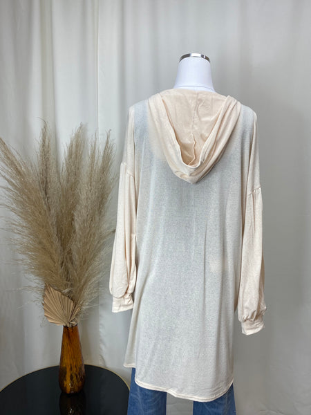 Soft Lightweight Hooded Spring Cardi
