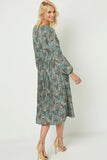 Gorgeous Jade Pleated Dress
