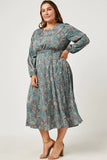 Gorgeous Jade Pleated Dress