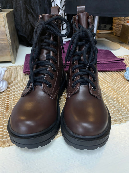 Dark Brown Combat Boot