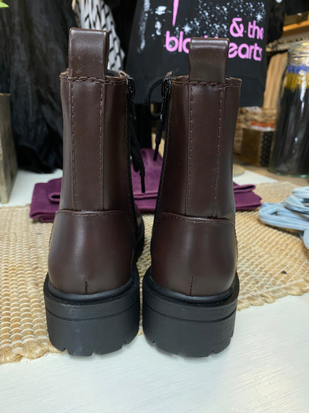 Dark Brown Combat Boot