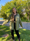 Olive Plaid Shacket