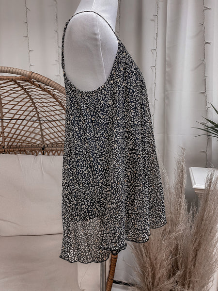 Plus Gold Flake Animal Print Tank