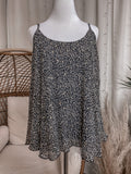 Plus Gold Flake Animal Print Tank