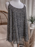 Plus Gold Flake Animal Print Tank