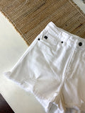 White Denim Shorts