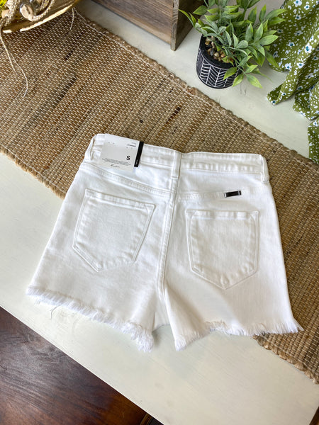 White Denim Shorts