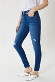 In Store - High Rise Distressed Ankle Skinny