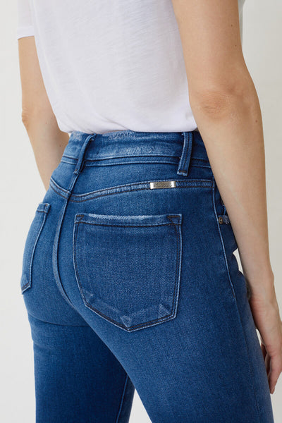 In Store - High Rise Distressed Ankle Skinny