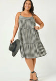 Adorable Tiered Gingham Dress