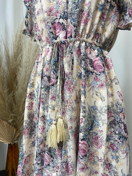 Tea Time Vintage Floral  Dress