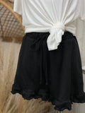 Ruffle Hem Shorts