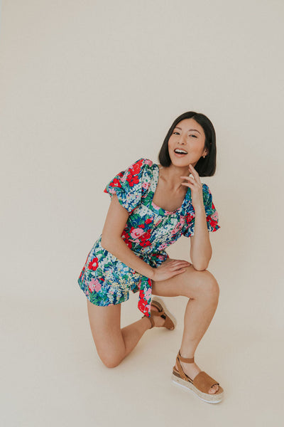 Be A Standout Floral Romper