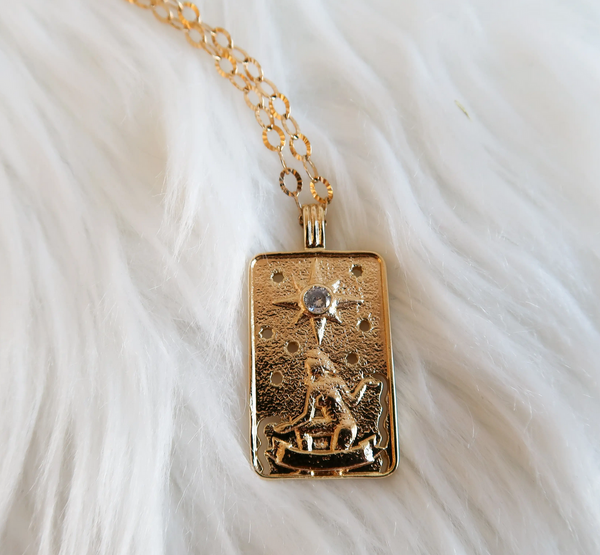The Starry Tarot Necklace - Gold Plated